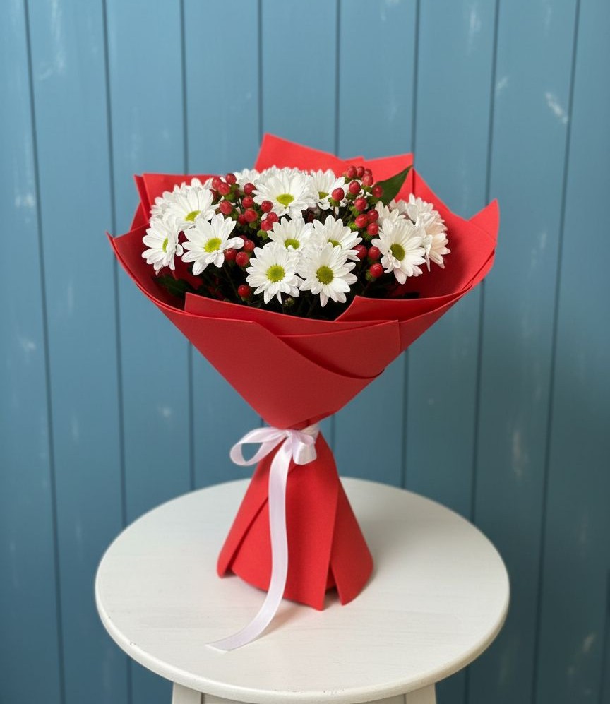 Букет цветов из: Хризантемы в Суворове