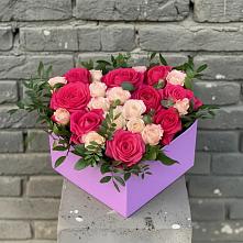 Цветочная композиция из Розы в коробке в Суворове