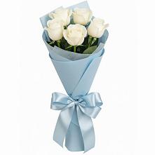 Букет 5 Белых роз Проуд #REPLACE_PRED# Суворове