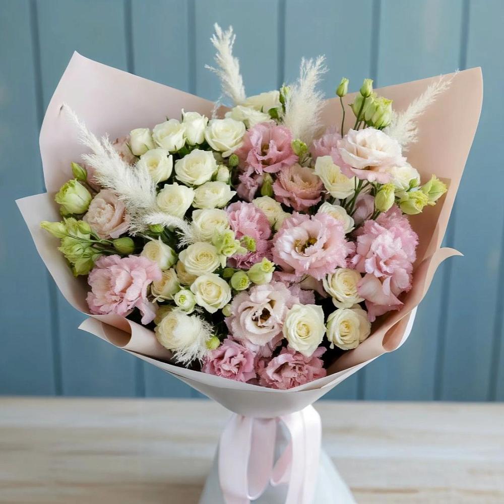 Букет цветов из: Альстромерии и Розы в Суворове