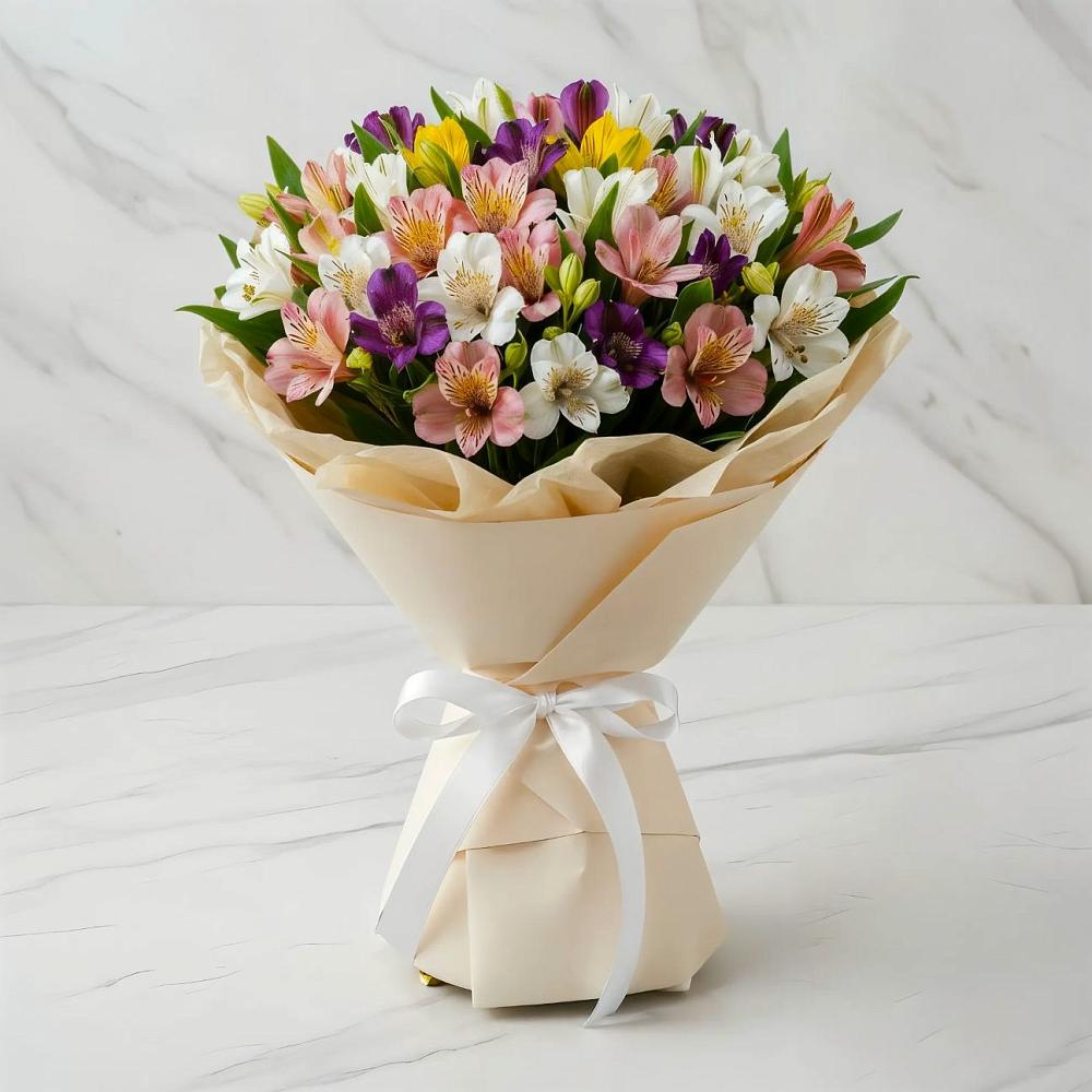 Букет цветов из: Альстромерии в Суворове