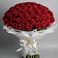 Букет 101 Красная роза Блэк Мэджик в Суворове