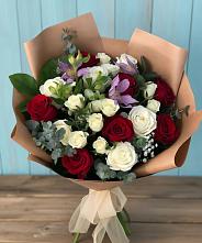 Букет цветов из:  Розы и Альстромерии в Суворове