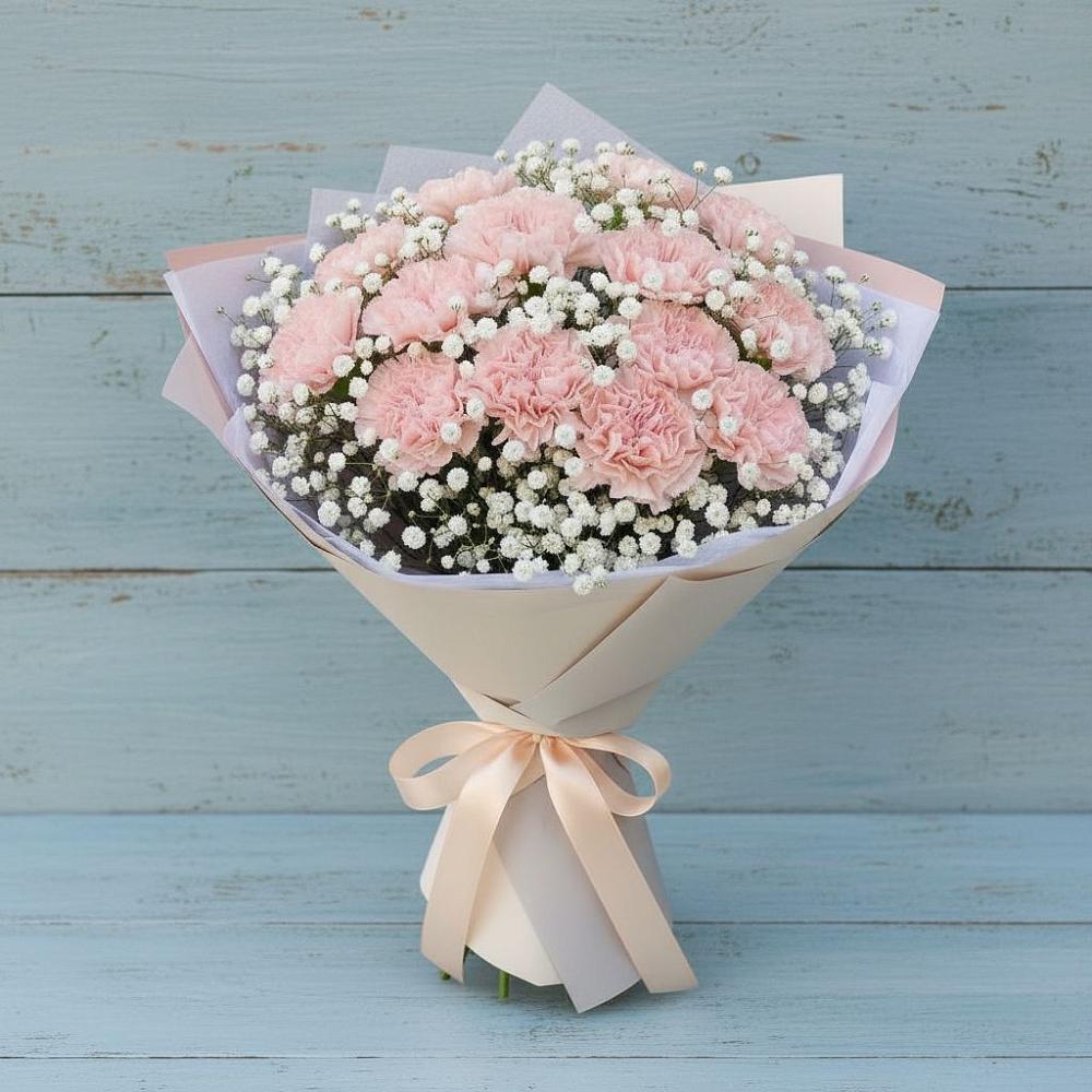 Букет цветов из: Гвоздики в Суворове