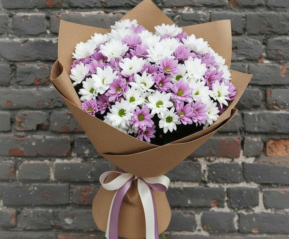 Букет цветов из: Хризантемы в Суворове