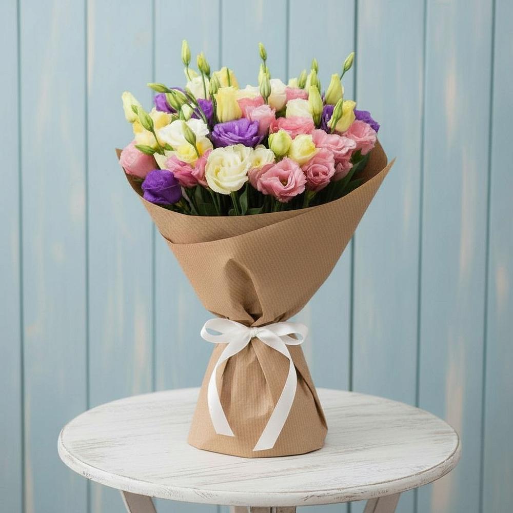 Букет цветов из: Лизиантусы в Суворове