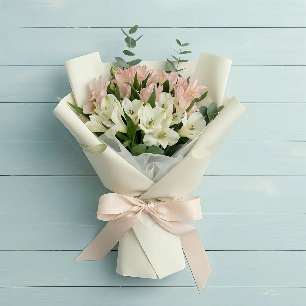 Букет цветов из: Альстромерии в Суворове