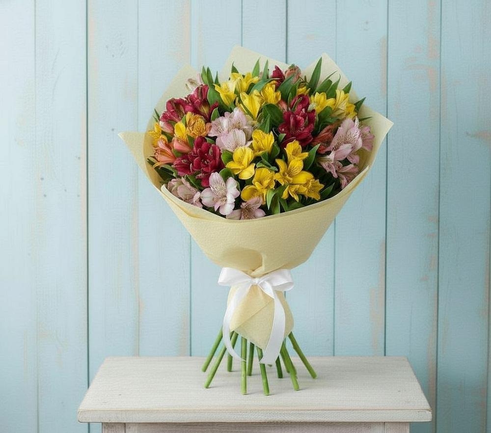 Букет цветов из: Альстромерии в Суворове