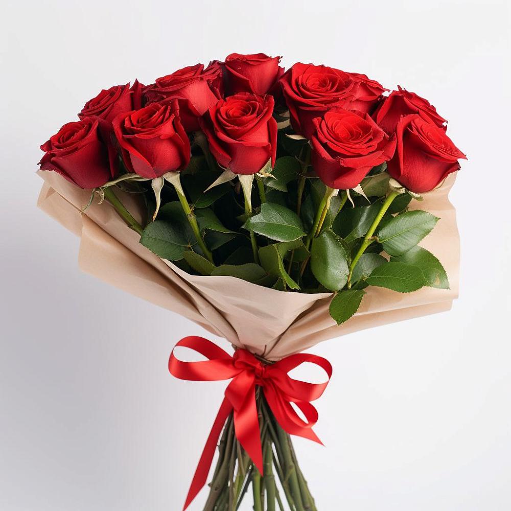 Букет 11 Красных роз Эдлесс Лав в Суворове