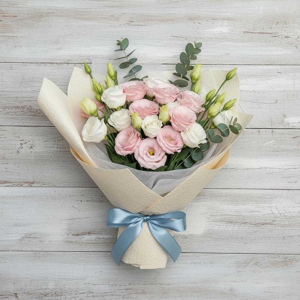 Букет цветов из: Лизиантусы в Суворове